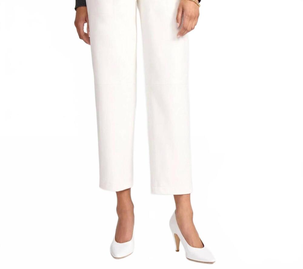 NEW BROCHU WALKER stone pants in slate white
